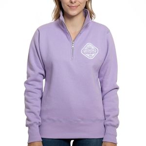 Muskoka Bear Wear purple 1/4 zip sweatshirt